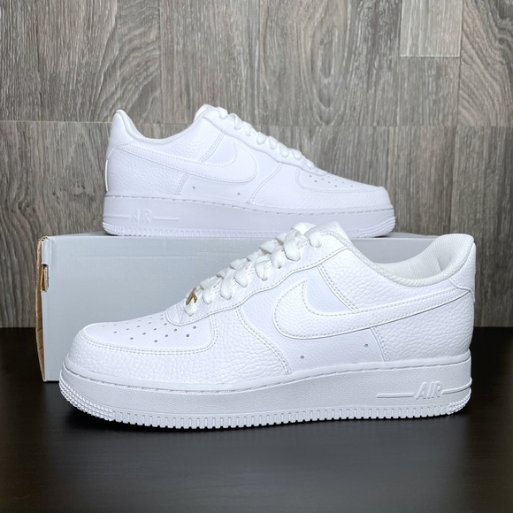 COPY - Nike Air Force 1 Low White & Metallic Gold - Picture 1 of 10